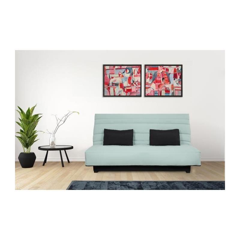 Banquette clic clac 2 places - Vert - DUNLOPILLO