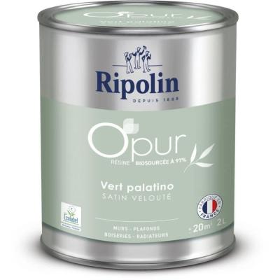 Peinture pour boiseries radiateurs: RIPOLIN vert palatino satin 2L
