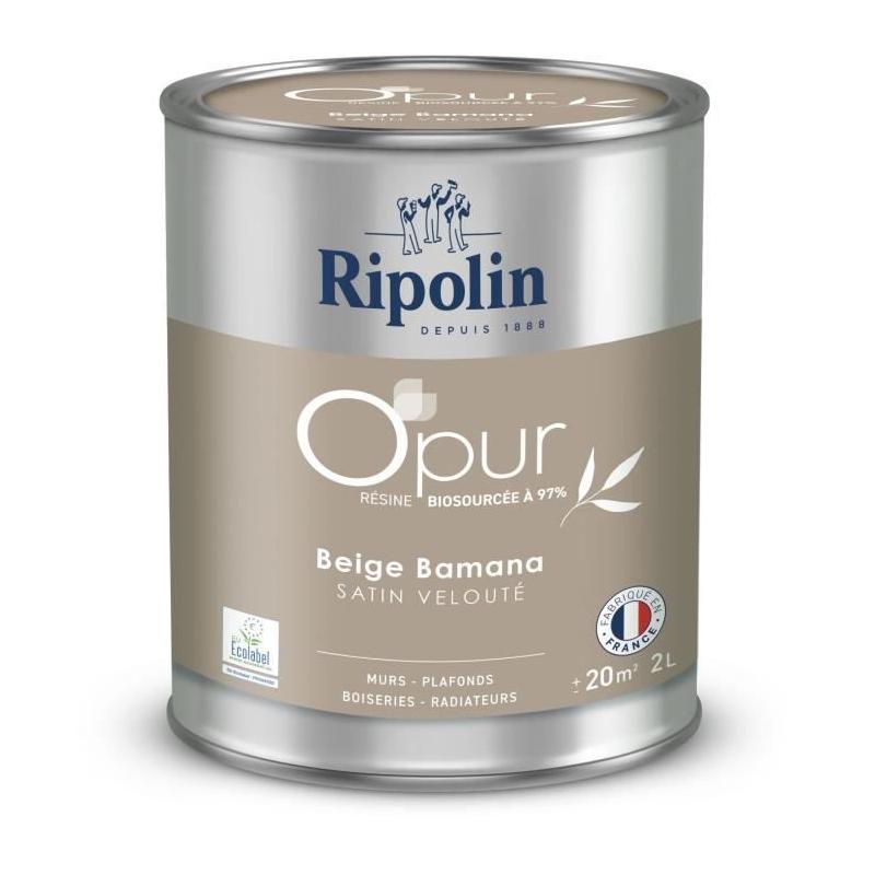 Peinture RIPOLIN Beige Bamana Satin Velouté - 2L