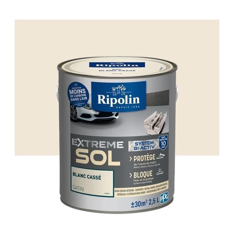 Peinture RIPOLIN Protection Extrême Blanc Casse Satin 2,5 L