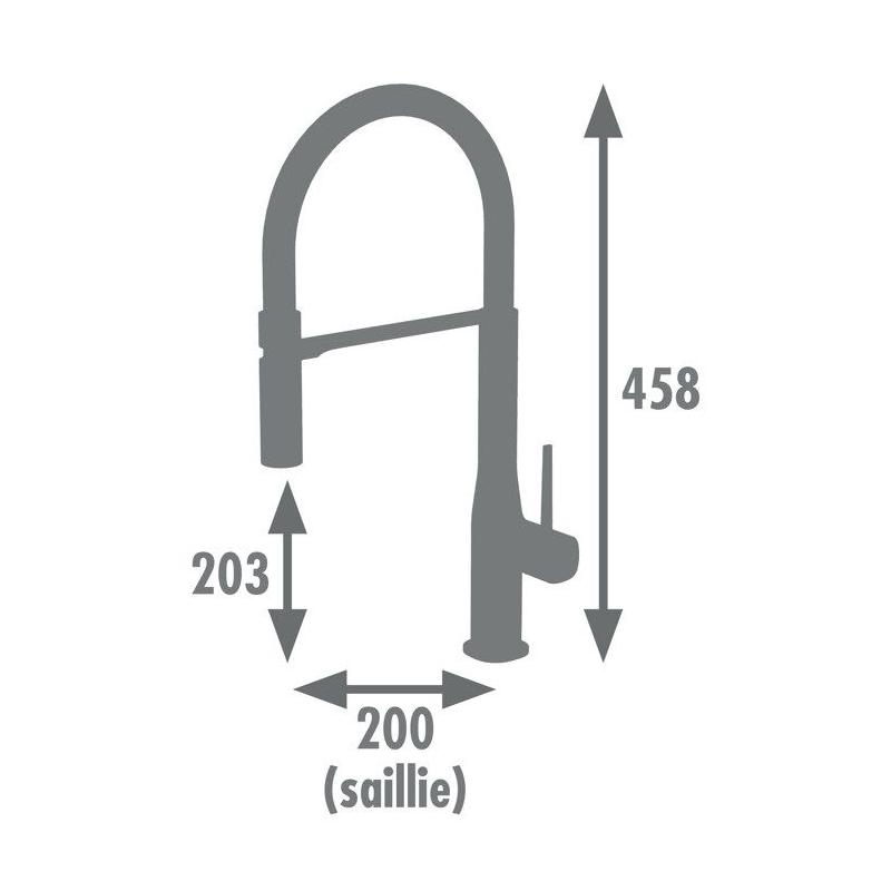 Robinet Evier avec Douchette KOBEN - Design Chic et Moderne