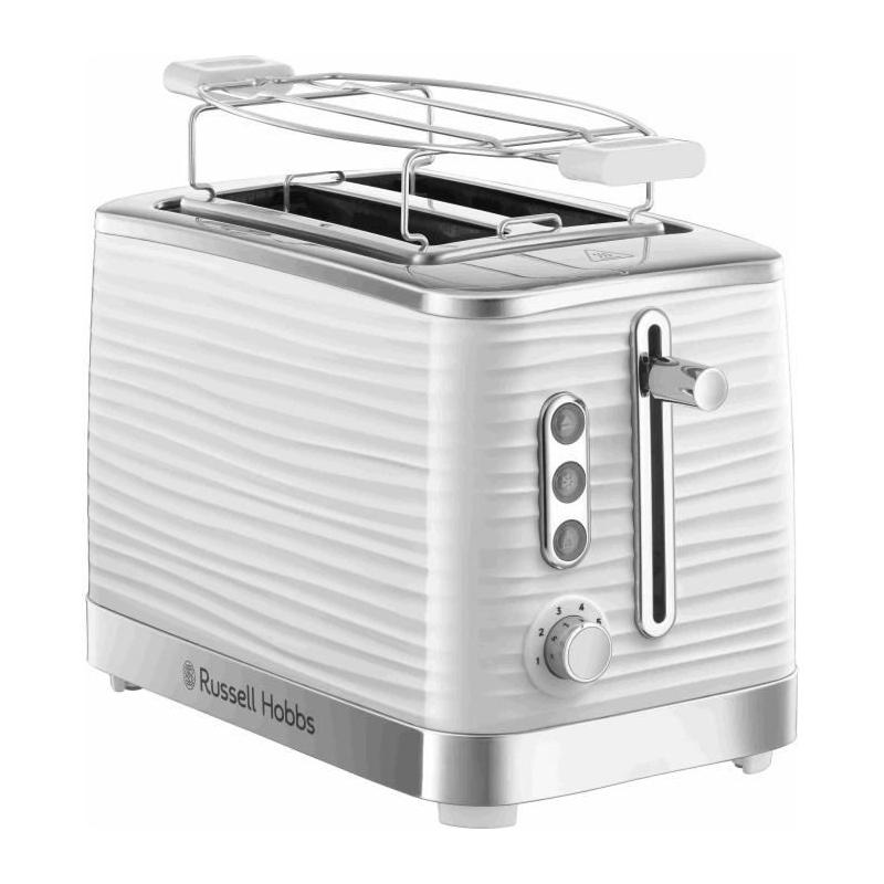 Grille-Pain RUSSELL HOBBS Inspire Blanc - 1050W - Fentes extra larges