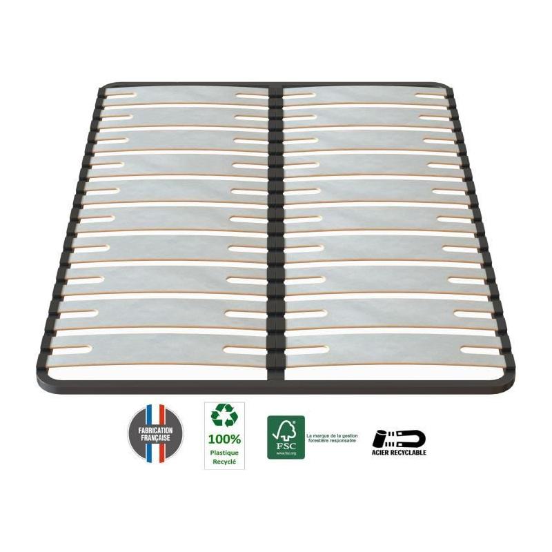Sommier OPTISIZE 140x190 - Cadre à lattes extra larges