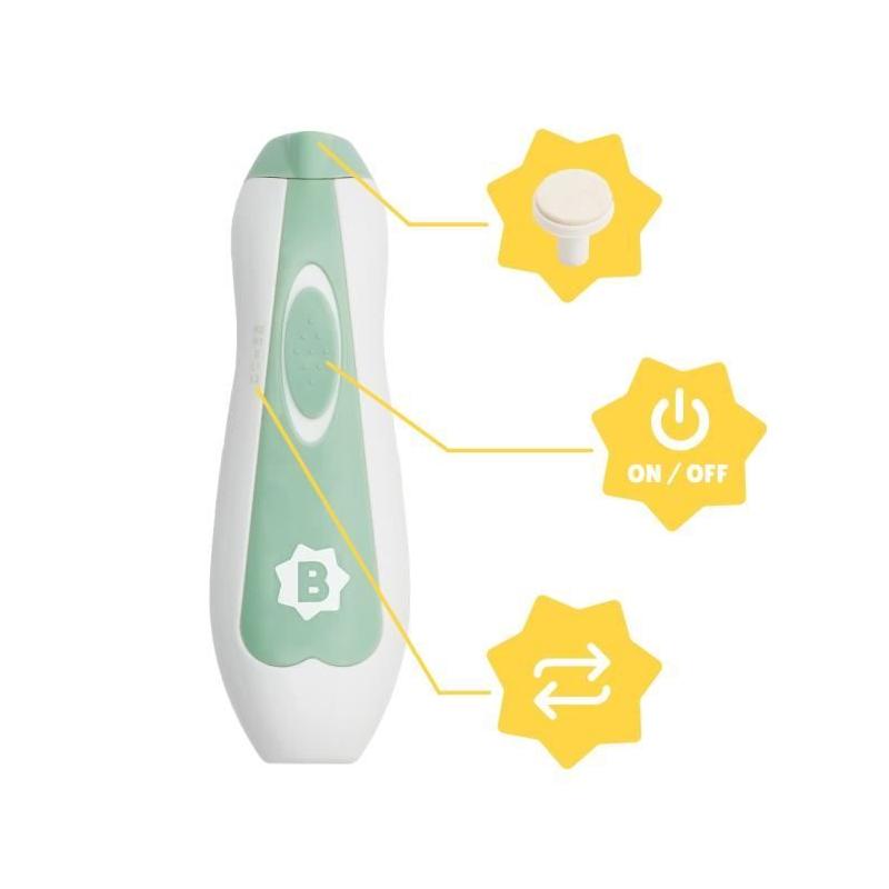 Kit manucure électrique Badabulle avec 6 embouts interchangeables