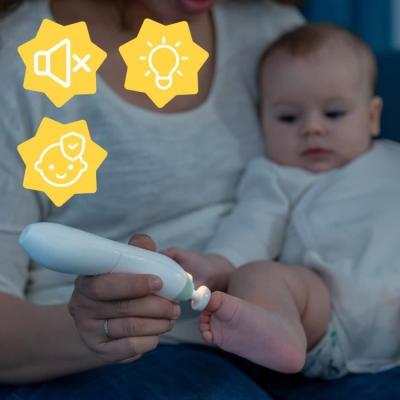 Kit manucure électrique Badabulle avec 6 embouts interchangeables
