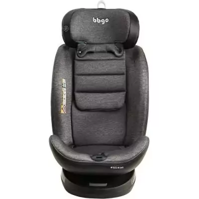 Siege-auto pivotant BBGO - Wondersafe - Gris - Fibre bambou - I-SIZE - ISOFIX