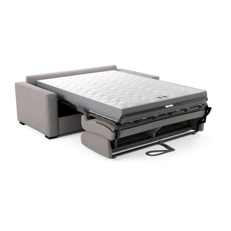 Canapé convertible express 3 places - Tissu como 20 ASH