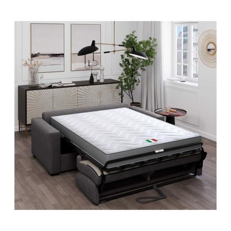 Canapé convertible express 3 places - Tissu como Graphite