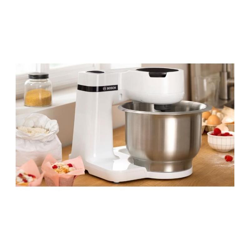 Robot pâtissier compact Bosch Serie 2 - 700W - Blanc