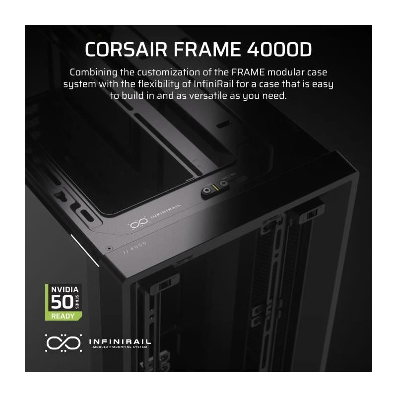 Boîtier PC CORSAIR Série FRAME 4000D Noir - Moyen-tour