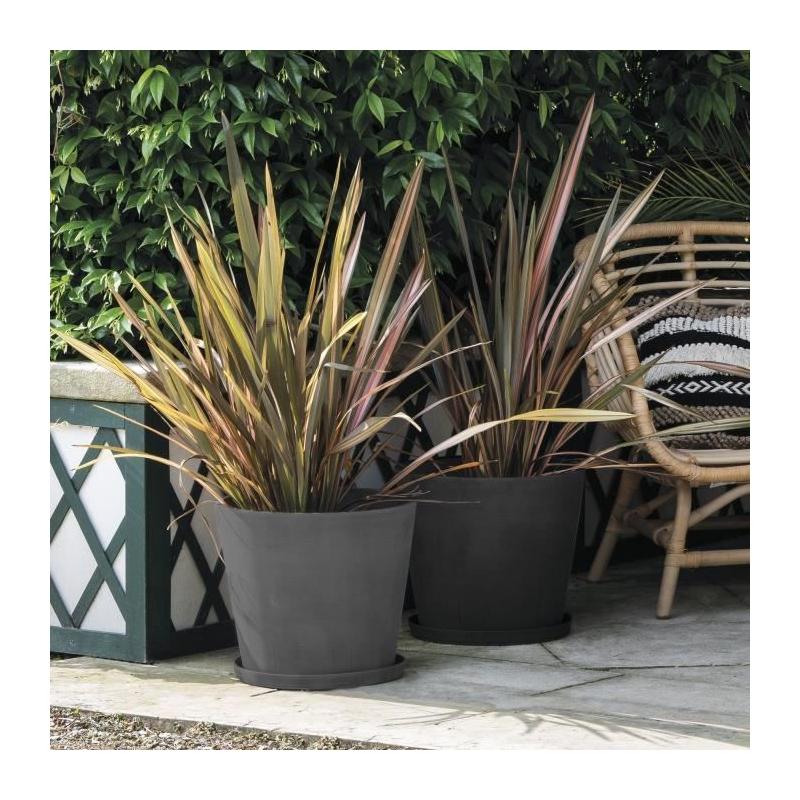 Pot de fleurs DEROMA Origin 11 L - Anthracite
