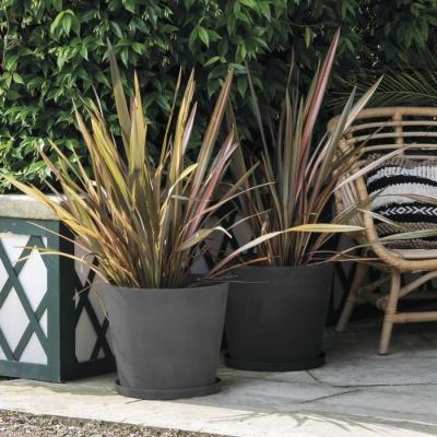 Soucoupe DEROMA Origin Anthracite 49,5 x h4,5 cm - Plateau Design
