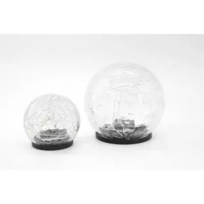 Décoration lumineuse : Sphere solaire GALIX - Effet verre brisé Ø 10 cm