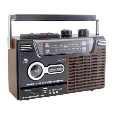 Radio-cassette enregistreur INOVALLEY RK10N - Haut-parleur 8 Watts - AM/FM/SW1/SW2