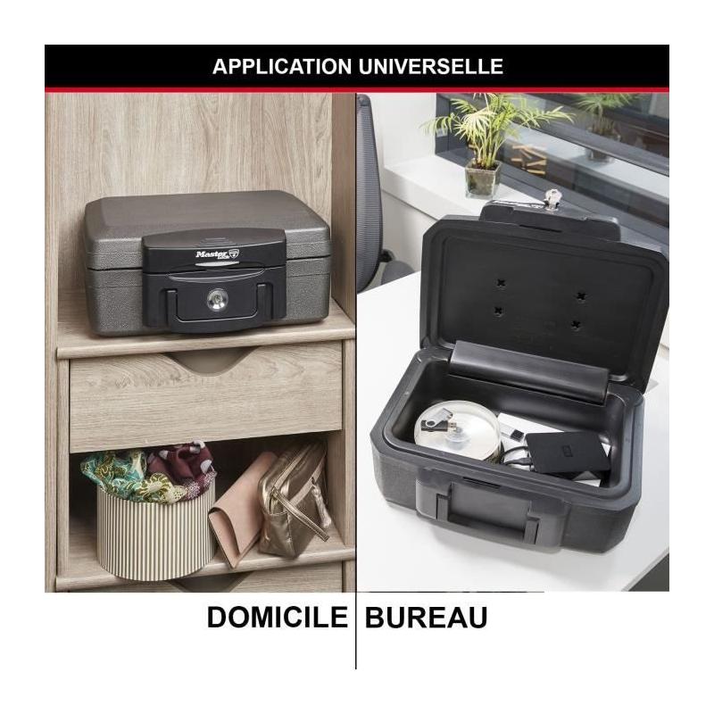 Coffre-fort ignifuge MASTER LOCK - Compact et étanche - Idéal pour la protection de vos objets précieux