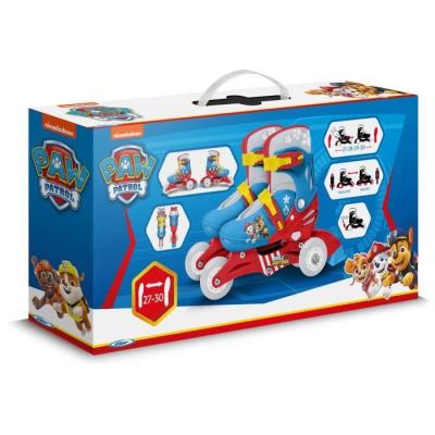 Patins en Ligne 2 en 1 PAW PATROL - PAT PATROUILLE 3 Roues - Tri skate et Roller ajustable - Taille 27-30