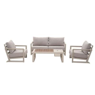 Ensemble détente jardin aluminium Proloisirs - 4 p.
