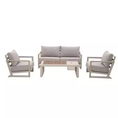 Ensemble détente jardin aluminium Proloisirs - 4 p.