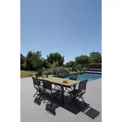 Table de jardin extensible en aluminium - Jusqu'à 10 personnes