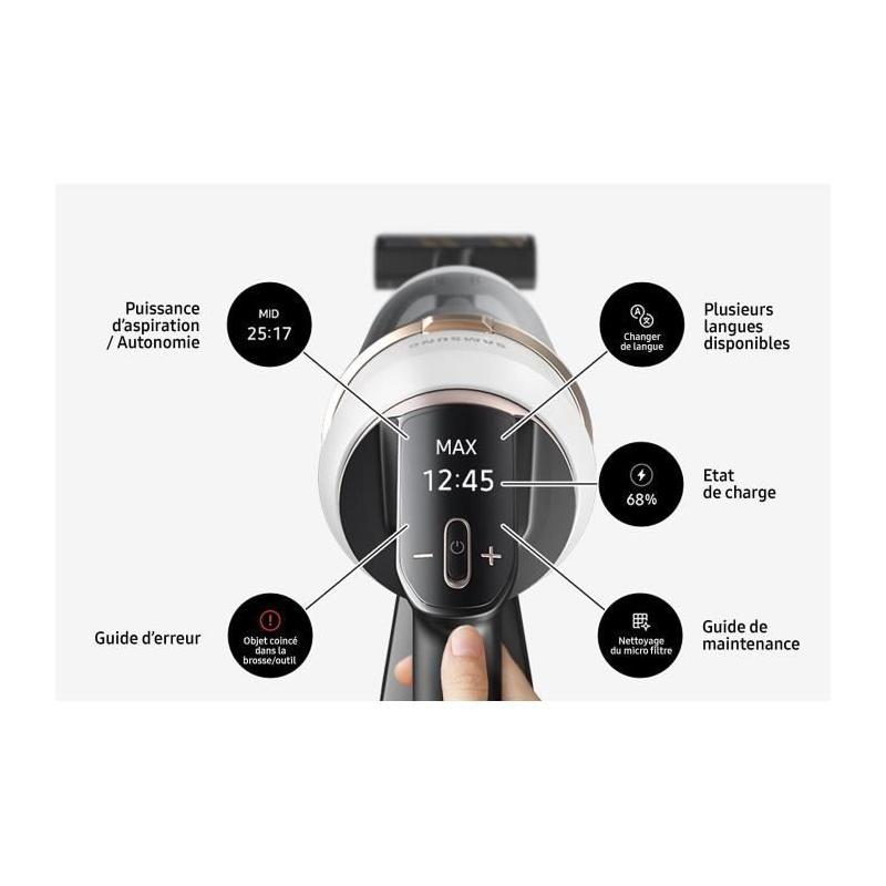 Aspirateur Balai SAMSUNG Jet 85 Complete: 210 AW, 60 min autonomie