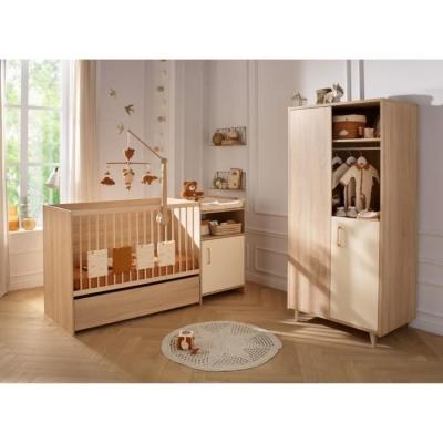 Lit combiné évolutif 120x60 cm CHARLIE - SAUTHON - Creme