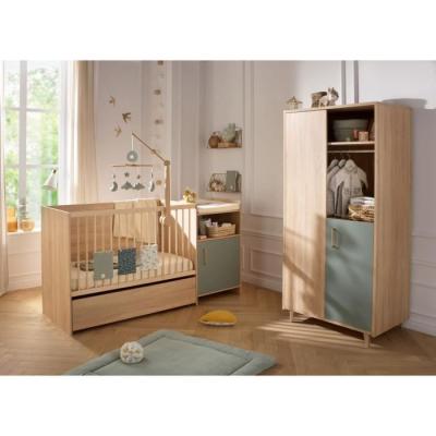 Lit combiné évolutif CHARLIE 120x60 cm - SAUTHON - Sauge