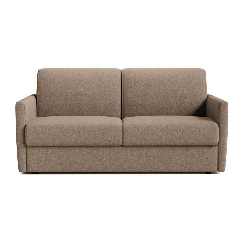 Canapé convertible express 3 places - Design compact - Tissu Antelope