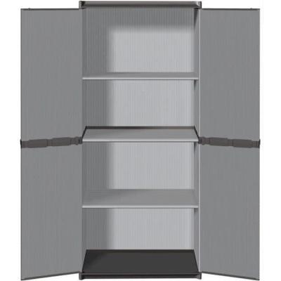 Armoire de rangement haute en résine TOOD - Gris