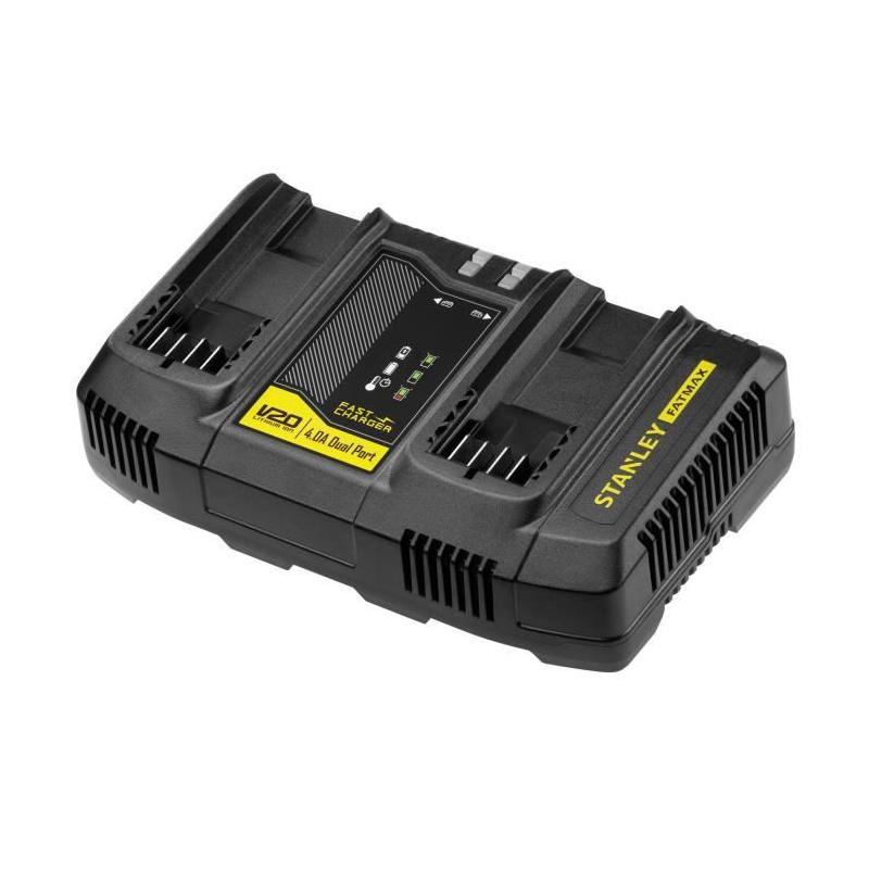 Double Chargeur 18V 4A Compatible avec Batteries Gamme V20 - STANLEY FATMAX