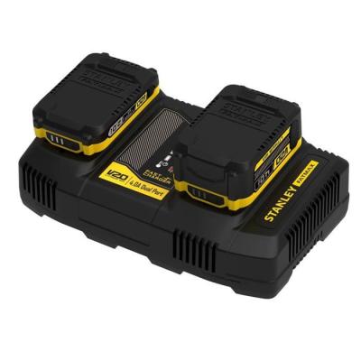 Double Chargeur 18V 4A Compatible avec Batteries Gamme V20 - STANLEY FATMAX