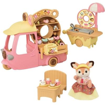 Le chariot de donuts pour SYLVANIAN FAMILIES - Figurine miniature