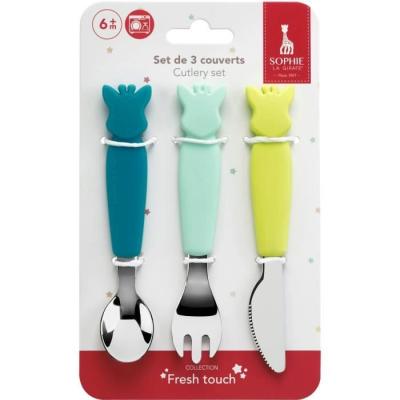 Couverts Sophie la Girafe en Silicone - Assiette Repas