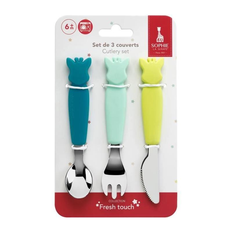 Couverts Sophie la Girafe en Silicone - Assiette Repas