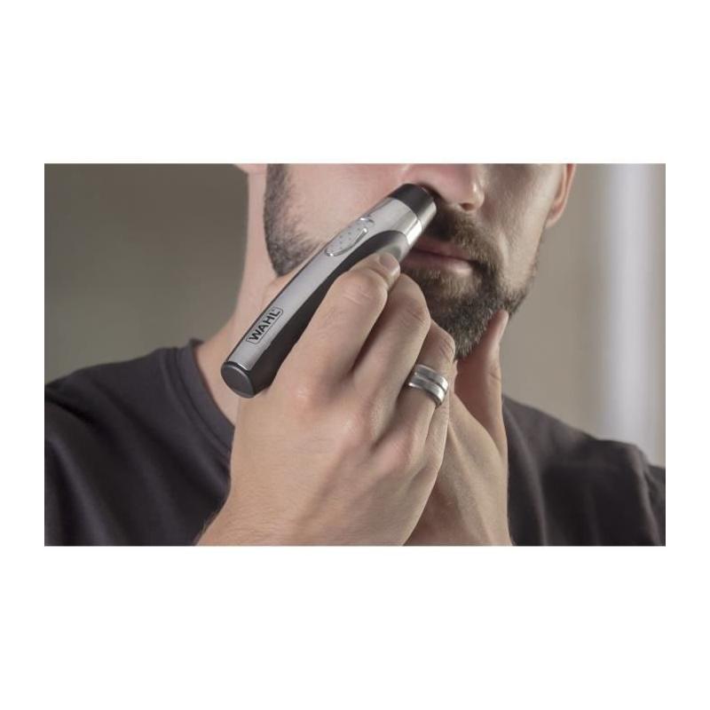 Tondeuse de précision WAHL - TRAVEL KIT DELUXE - Noir / Argent