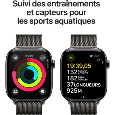 Montre Apple Watch Series 10 - Titanium Slate - 46mm - Bluetooth & Cellular