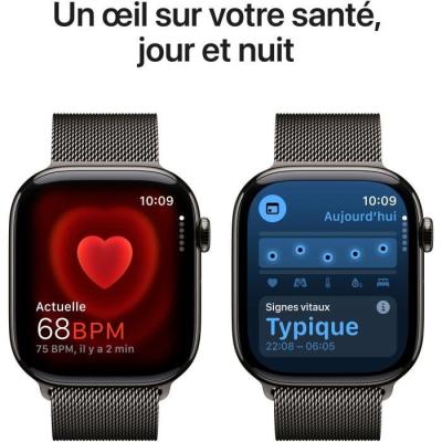 Montre Apple Watch Series 10 - Titanium Slate - 46mm - Bluetooth & Cellular