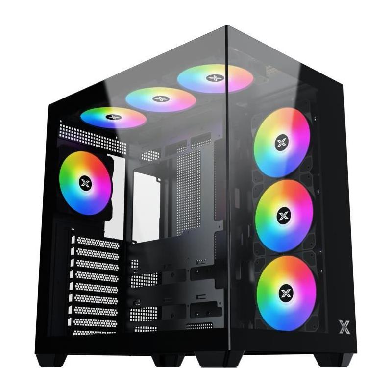 Boîtier PC XIGMATEK Aqua V AIR Cube ATX Verre trempé ARGB Noir