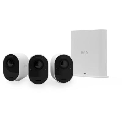 Pack de 3 caméras Arlo Ultra 2 Wifi sans fil - Surveillez en 4K et restez tranquille