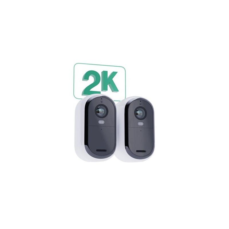 Caméra de surveillance ARLO Essential2 2K - Vision nocturne couleur - Pack de 2