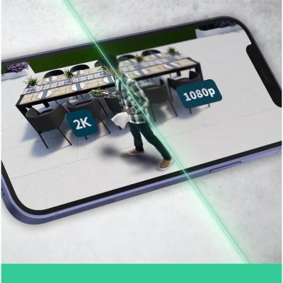 Caméra de surveillance ARLO Essential2 2K - Vision nocturne couleur - Pack de 2