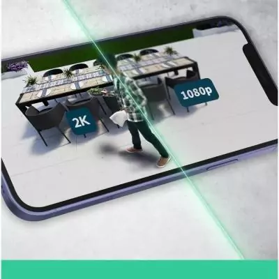 Caméra de surveillance ARLO Essential2 2K - Vision nocturne couleur - Pack de 2