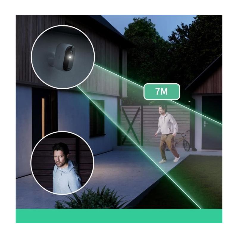 Caméra de surveillance ARLO Essential2 2K - Vision nocturne couleur - Pack de 2