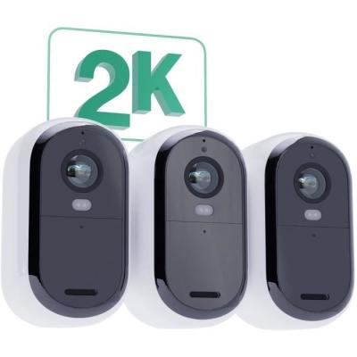 Caméra de sécurité connectée ARLO Essential2 - Pack 3 - Vision nocturne couleur