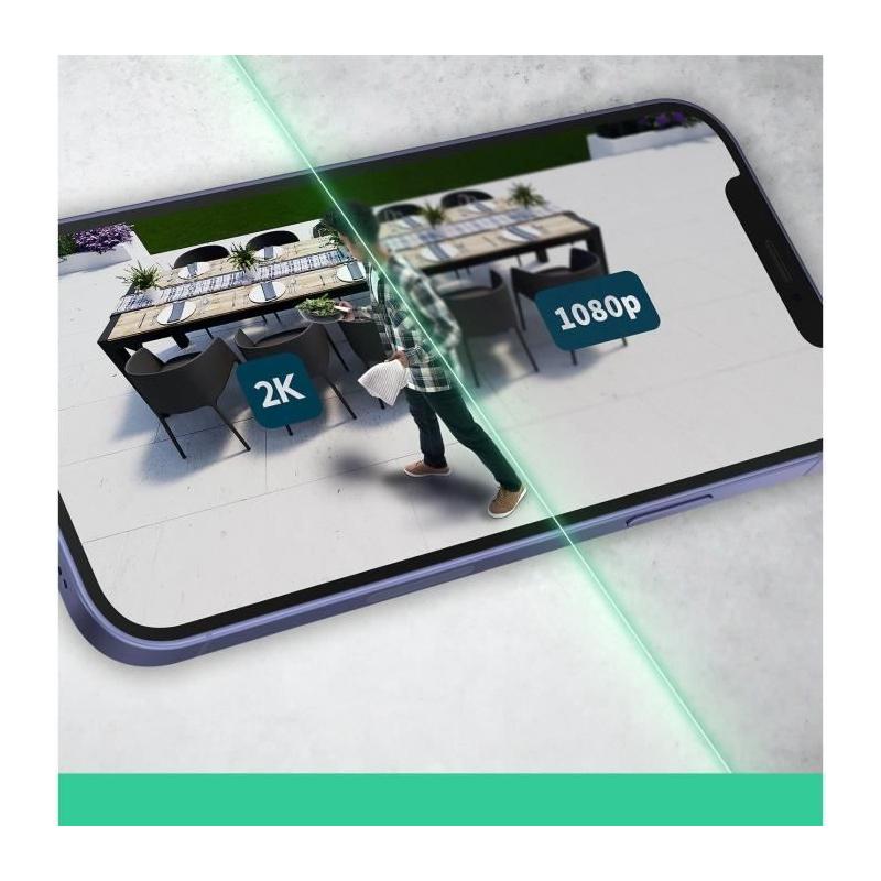 Caméra de sécurité connectée ARLO Essential2 - Pack 3 - Vision nocturne couleur