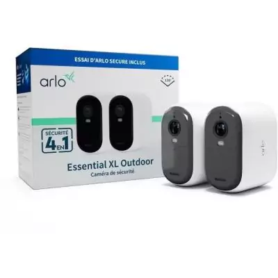 Kit de surveillance ARLO - 2 caméras FHD XL Essential2 - Extérieur - Batterie - Vision nocturne