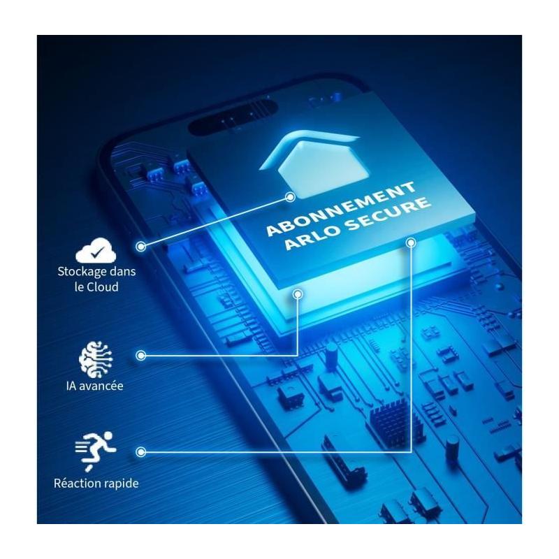 Kit caméra surveillance: Pack 3 Cameras ARLO Pro 5 Extérieur - Batterie - Vision nocturne