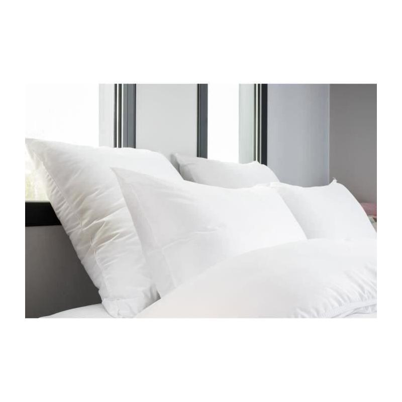 Lot de 4 oreillers 60x60 cm avec finition bourdon - BLANREVE