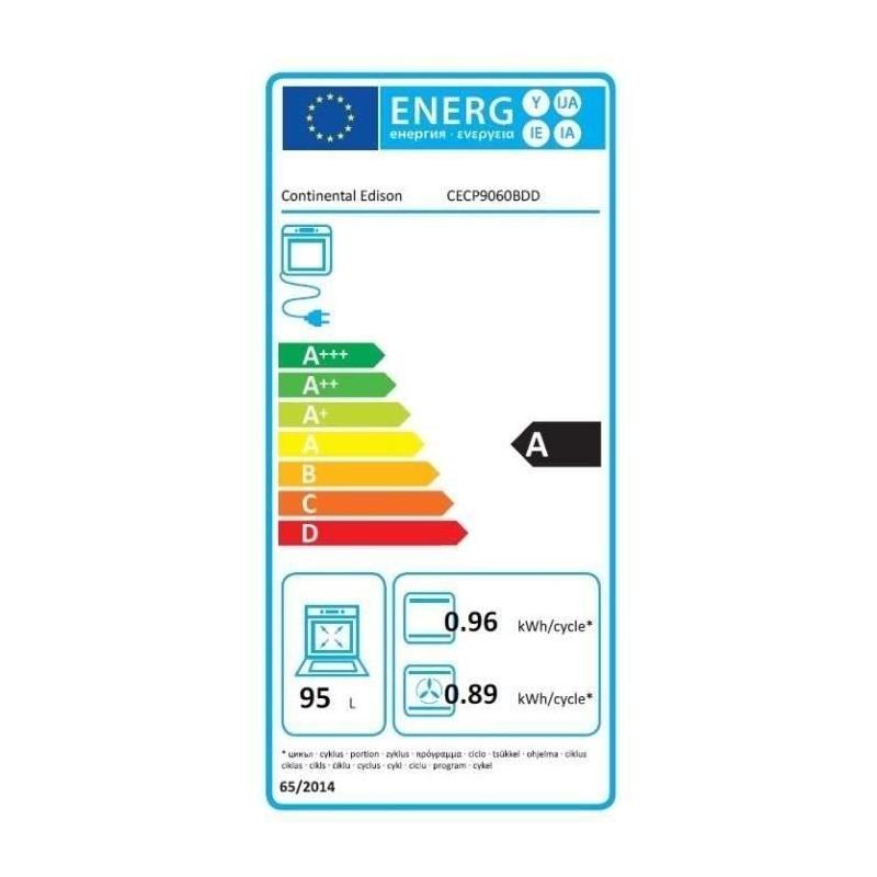 Cuisinière piano multifonctions catalyse - Continental Edison - CECP9060CD