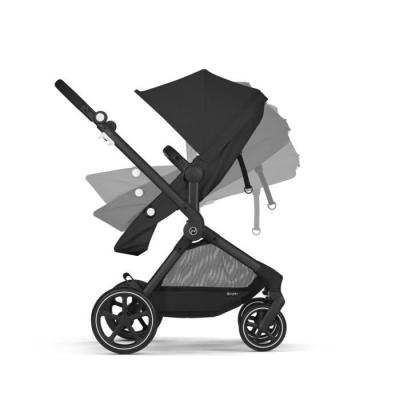 Pack Poussette Trio CYBEX EOS BLACK Moon Black : 2en1 avec siège auto Aton B2 i-size
