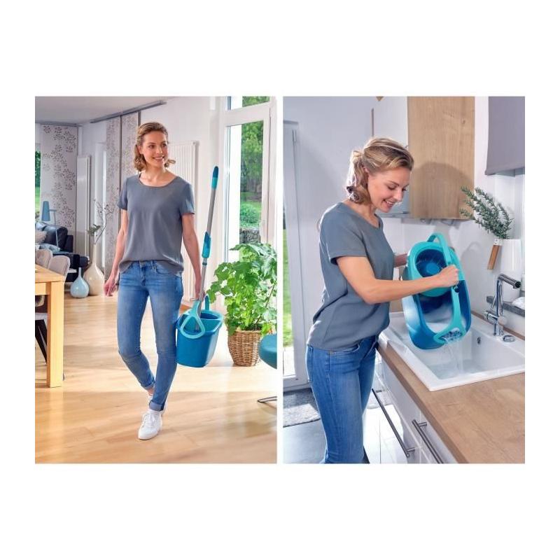 Set de lavage révolutionnaire Leifheit Clean Twist Disc Ergo - nettoyez facilement!